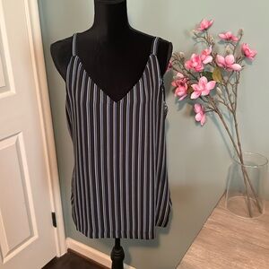WHBM Blue/White Reversible Cami